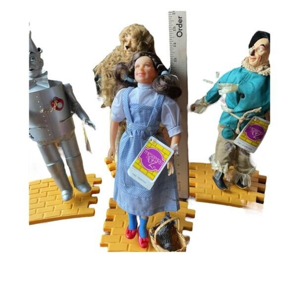 14” Vintage Wizard Of Oz Set of 4 Dolls Presents Hamilton Gifts MGM Turner 1987 - Picture 8 of 14